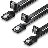 deleyCON 3x 50cm SATA III Kabel S-ATA 3 Datenkabel 6 GBit/s...