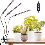 FRGROW Pflanzenlampe LED 27W, Vollspektrum Pflanzenlicht für...