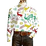Hemd Weihnachts Herren Langarm Lustig Weihnachtshemd Herren Christmas...