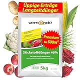 versando 5kg Stickstoffdünger bis 500m²: 46% UREA Stickstoff für Rasen,...