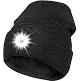 Deilin LED Mütze mit Licht,Beleuchtete Mütze Aufladbar USB für Männer...