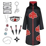 JMOCD Anime Uchiha Itachi Mantel für Kinder Erwachsener Unisex Cosplay...