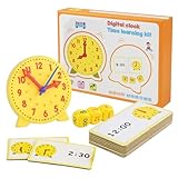 TIVUNORON Uhr zum Lernen für Kinder, Zeitunterrichts Spielzeug für...