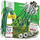 Heckenpracht® Profi Nylon Unkrautbürste für Freischneider | inkl. 42x PA...