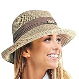 TOSKATOK® Ladies Womens Adjustable Summer Sun Hat Fashion Foldable Roll...