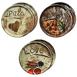 MamboCat 6-er Set Pizzateller Ø 33,3cm Volldekor Motive Lieblings-,...