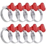 10 Stück Schlauchschellen Set, 25-40mm Einstellbare Schlauch Clips...