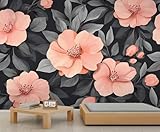 GIVLWF Tapete – Blumentapete für Wohnzimmer, böhmische Blumen,...