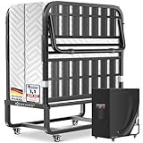 KESSER® Klappbett 200x90cm Gästebett inkl. Matratze aus Memory-Schaum &...