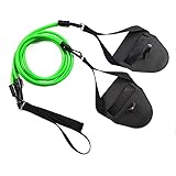 Land Schwimmtrainer mit Zugseil Uferarm Paddler Webbed Freestyle Simulation...