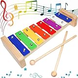 Xylophon Glockenspiel Holz Musikinstrumente für Erwachsene Kinder Mit 2...