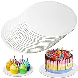 10 Stück Tortenunterlage Rund 25cm, Cake Board Weiß, Premium Tortenplatte...