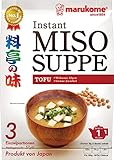 Marukome Instant Miso-Suppe (aus Japan mit Tofu, MSG frei, schnelle...