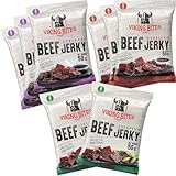 Viking Bites Beef Jerky Mischkarton 400g (8 x 50g) – 3x Barbecue, 3x...