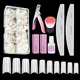 Acryl Künstlich Nagelspitzen, Venares 500 Stücke Falsche Nagel Nageltips...