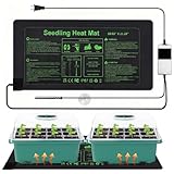 KBIBCK Heizmatte Pflanzen mit Thermostat, 54 x 27 cm Zimmergewächshaus...