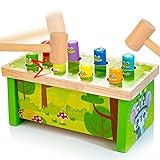 KIDWILL Klopfbank Hammerspiel für Kinder ab 1 2 3 Jahre, Montessori...