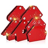 6 Stück Schweißmagnet, Starker Magnet-Schweißwinkel mit 25lbs Haftkraft,...