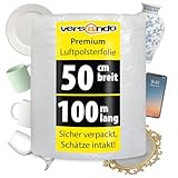 versando Premium Luftpolsterfolie 100m x 0,5m Versand, Verpackung, Umzug...