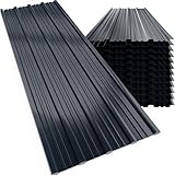 GARDEBRUK® 12x Trapezblech 129x46cm = 7m² Verzinkt Rostresistent...