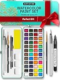 Artistro Aquarellfarben Set, Lebendige Farben in Tragbarer Box, Malset,...