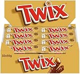 TWIX Schokoriegel, Keks & Karamell, 32 Doppelriegel in einer Packung,...