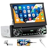 SIXWIN Autoradio 1 Din mit Bluetooth-Freisprecheinrichtung,7 Zoll...
