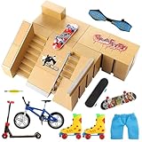 Waysroma Finger Skateboard Rampe 14pcs Skatepark Kit Mini Finger...
