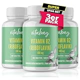 Vitabay Vitamin B2 (Riboflavin) | 600 vegane Tabletten (3er Set) |...