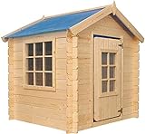 Timbela M570M-1 Kinderspielhaus aus Holz -Spielhaus im Freien für Kinder -...