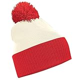 Beechfield Snowstar zweifarbige Mütze, Unisex, Einheitsgröße,...