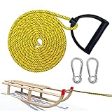 Schlittenseil Mit Karabiner,Schlittenleine Mit Griff,Schlitten Seil...
