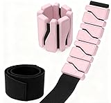 Romon Gewichtsmanschetten 2er Pack Rosa 450g pro Stück Abnehmbar...