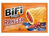 BiFi Ranger - 20er Pack (20 x 60g) – Wurstsnack mit Bohnen und Bacon in...