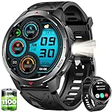 Smartwatch Herren mit Telefonfunktion Fitnessuhr Sportuhr: 1,8' HD Smart...