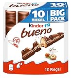 kinder bueno Big Pack – Schokoriegel mit knuspriger Waffel, feiner...