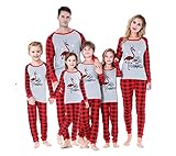 Weihnachts-Familien-Pyjama, passende Sets, klassische karierte...