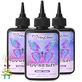 HeyClear 300g UV Resin Set - UV Harz Klar, Hart, Niedrig Geruch,...