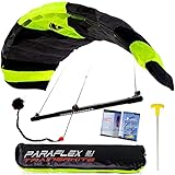 Wolkenstürmer® Paraflex Trainer 3-Leiner Lenkmatte 3.1 (Neongrün) -...