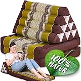 Namasdee Thaikissen 2 Auflagen 120x50x8cm mit 100% natürlicher...