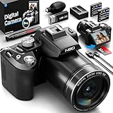 NBD 8K Digitalkamera 64MP mit Autofokus & 16X Zoom, 3' 180° Drehdisplay,...