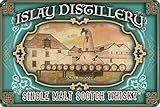 Retro Blechschild für Scotch Whisky Fans – passend für Bruichladdich...