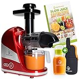 Nutrilovers Slow Juicer - Deutsche Marke - Entsafter Obst und Gemüse...