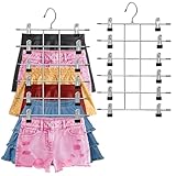 Lahnaokfis 2 Pcs Hosenbügel Platzsparend, Mehrfach Rockbügel Metall...