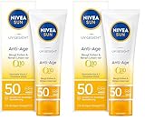 NIVEA SUN UV Gesicht Anti-Age Sonnenschutz Q10 mit LSF 50 (50 ml),...
