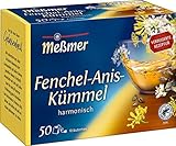 Meßmer Fenchel-Anis-Kümmel | 50 Teebeutel | Vegan | Glutenfrei |...