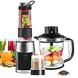 WAWORIO Mixer Smoothie Maker, 700 Watt Standmixer Smoothie Mixer,...