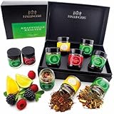 Hallingers 5 Sorten Tee Geschenkset, loser Tee vegan in Schraubgläsern,...