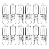 Jaenmsa G9 Halogen Leuchtmittel 12 Stück, G9 40W 230V Dimmbar...