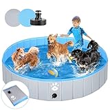 Hundepool Schwimmbecken Ø 160cm für Hunde Kinder Planschbecken oder...